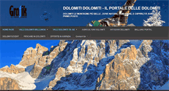 Desktop Screenshot of dolomitidolomiti.com