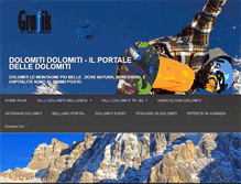 Tablet Screenshot of dolomitidolomiti.com